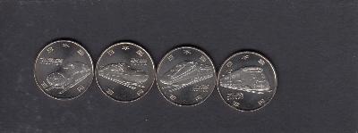 Beschrijving: 4 X 100 Yen TRAIN Set(4)